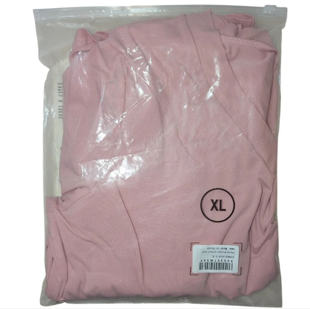 $5 BUNDLE SALE! Roll-Tab 3/4 Sleeve Blouse, Pink, Sz XL, NWOT - Picture 5 of 6